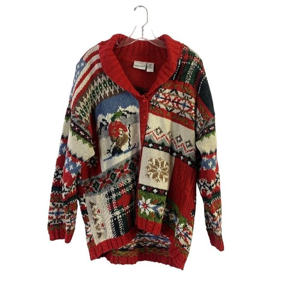 Fashinbug Sweaters - Fashionbug Women's Ramie Knitted Christmas Sweater